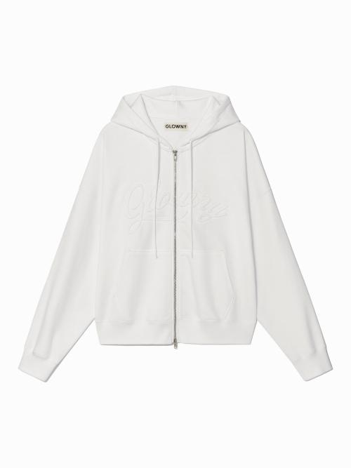 JORDAN ZIP-UP HOODIE (WHITE)