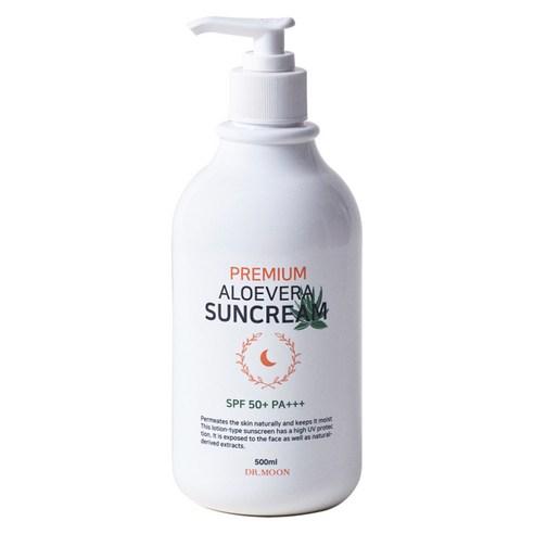 닥터문 프리미엄 대용량 알로에베라 선크림 SPF50+ PA+++, 500ml, 1개 - 여성스킨케어 | 쿠팡
