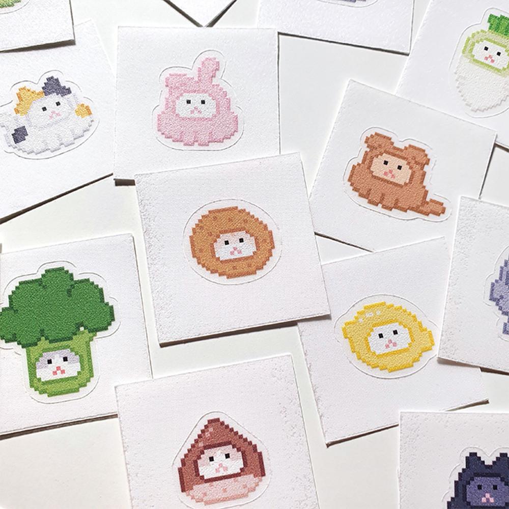 맘마상점 - 알쏭달쏭 햄스터 띠부씰 1칸(3매)