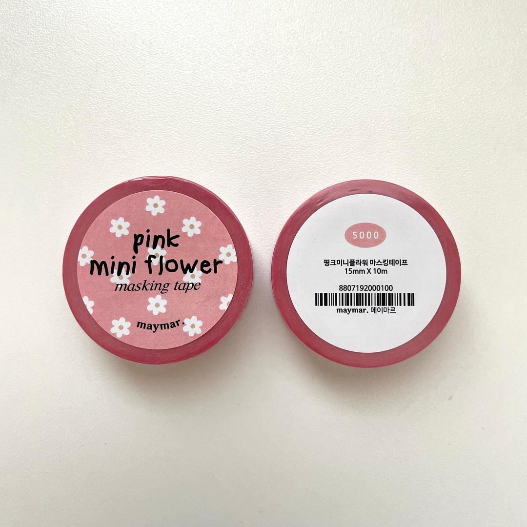 [메이마르] 핑크미니플라워 마스킹테이프