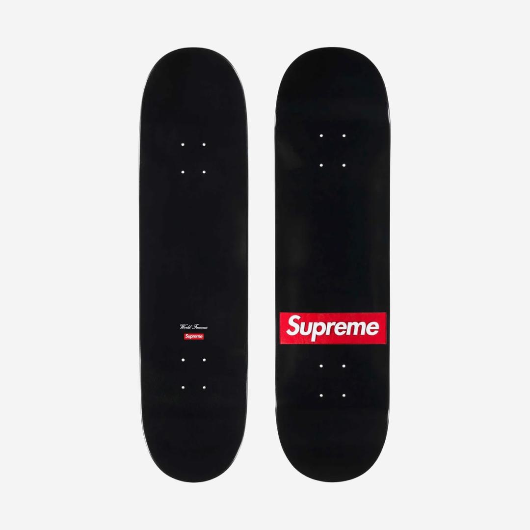 Supreme Routed Box Logo Skateboard Black - 24SS