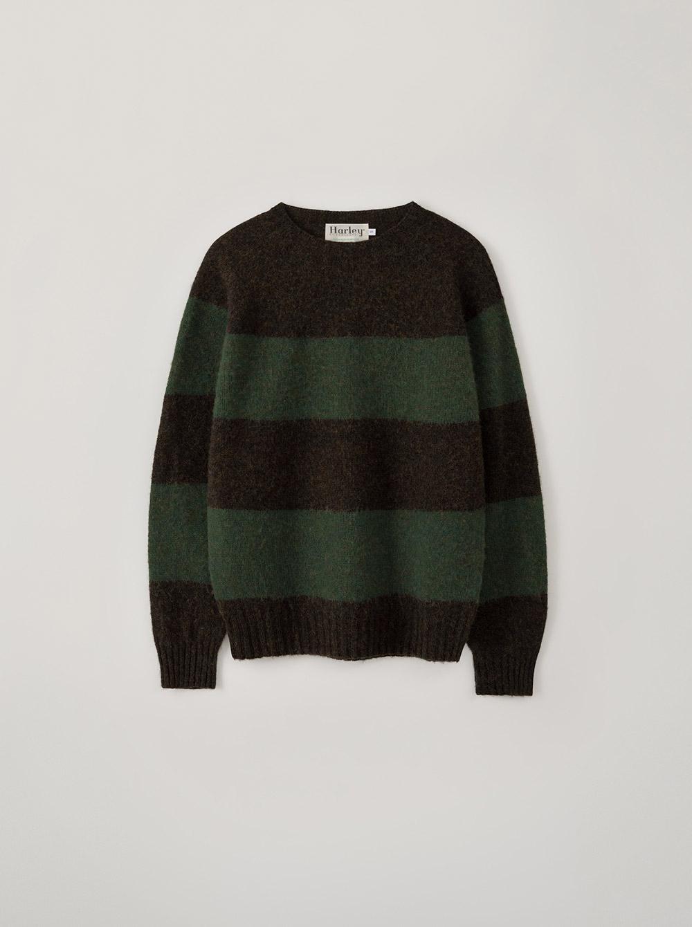 SHAGGY DOG BLOCK STRIPE SWEATER_TURIN/JADE