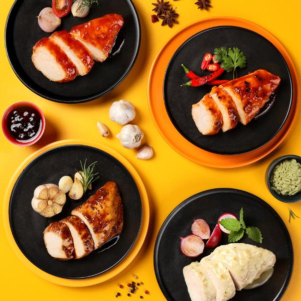 허닭 PICK 소스통 닭가슴살 혼합 100g