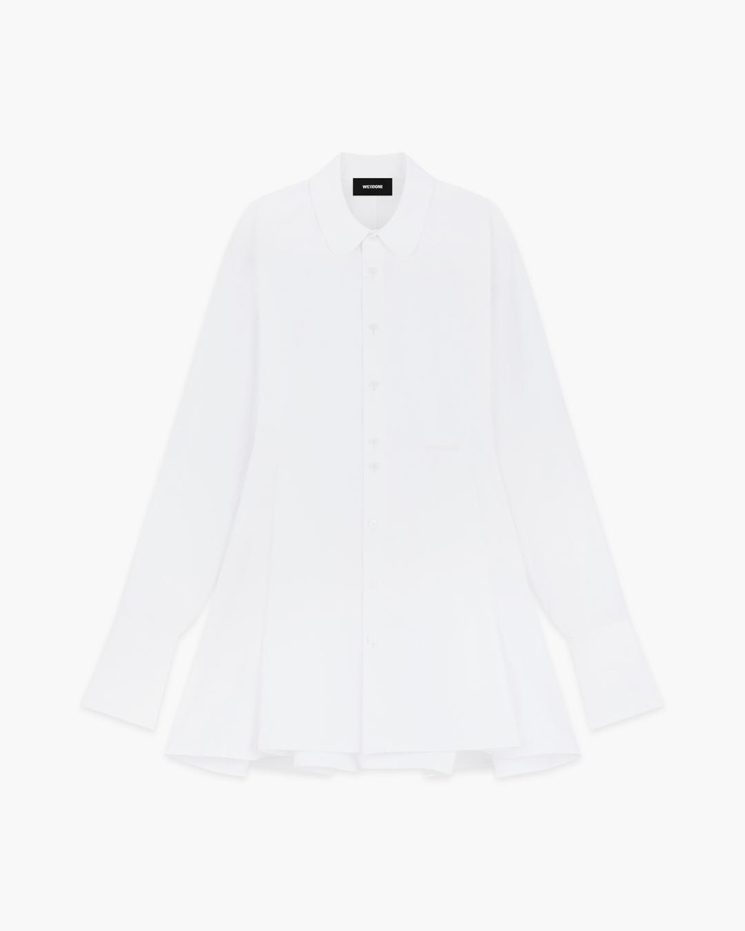 플리츠 셔츠 미니 드레스