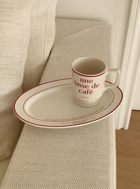 [루키코마니제작] Je vous souhaite un bon séjour oval plate 26cm