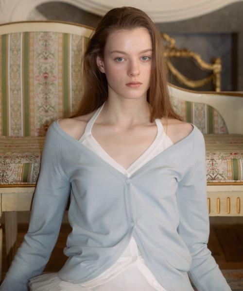 JULIET HALTER LAYERED V NECK CARDIGAN_TT4S303LB