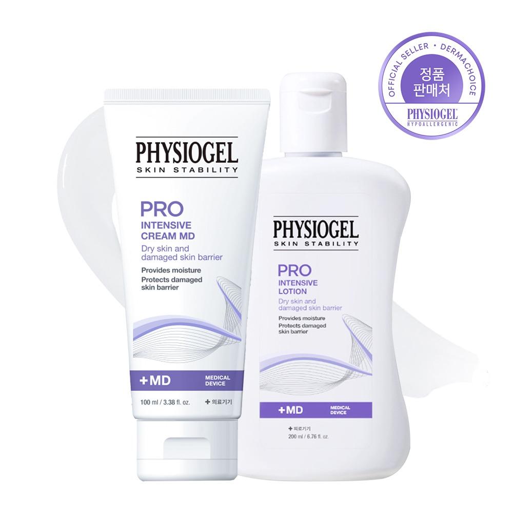 [SET] 피지오겔 PRO 스킨 스테빌리티 인텐시브 크림MD 100ml + 로션MD 200ml