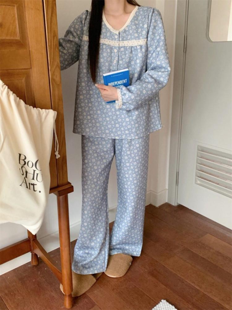 [마인드핑거] 세이드 겨울파자마 겨울잠옷 누빔잠옷(2c