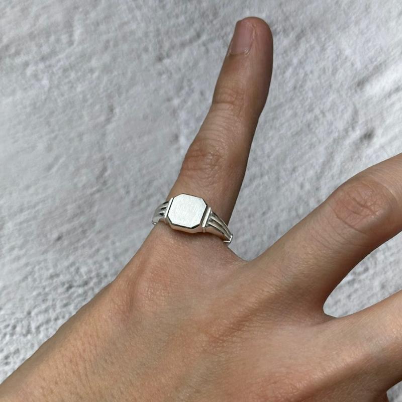 Bs-355 925실버 스퀘어 애끼반지