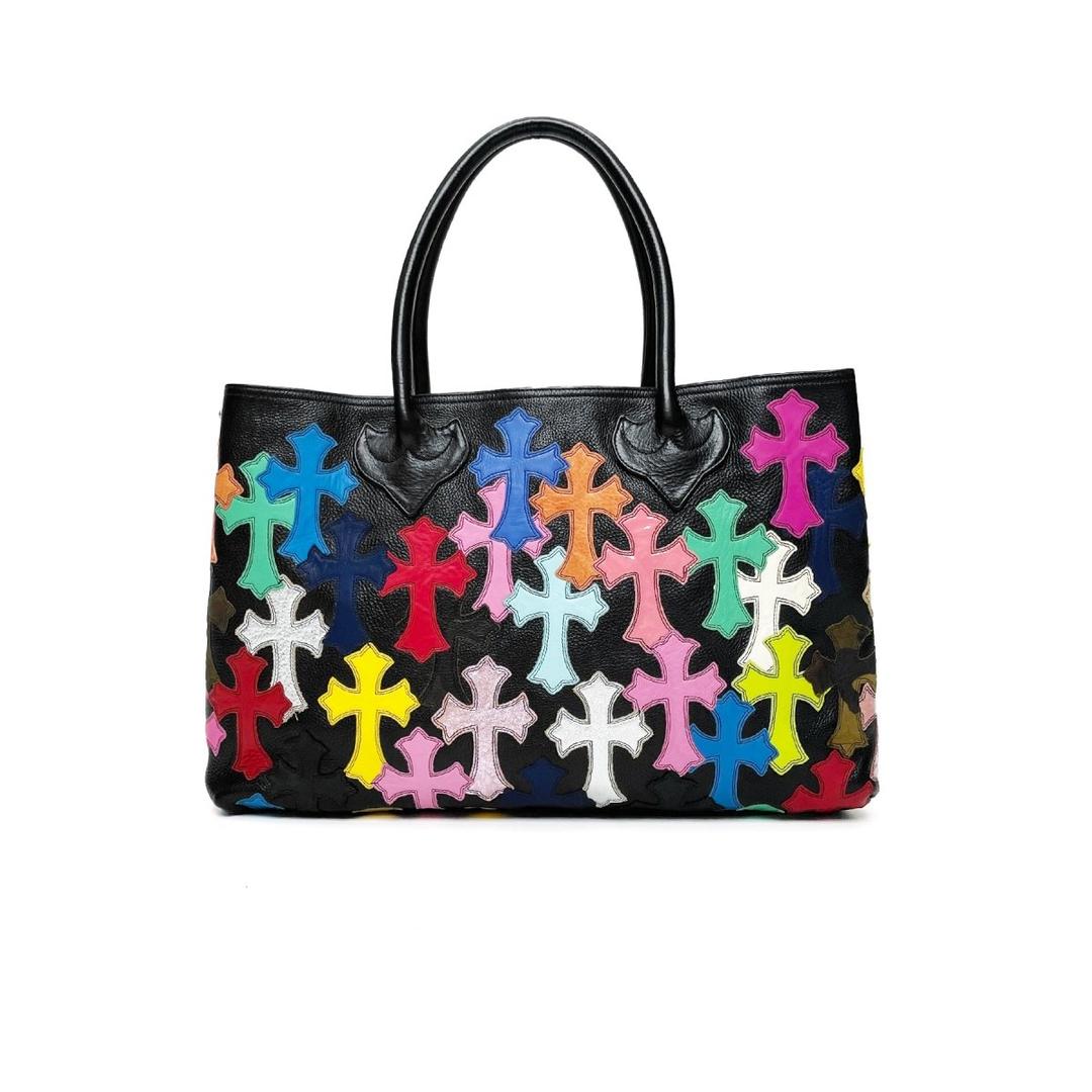Chrome Hearts Multi Cross Leather Patch Tote Bag