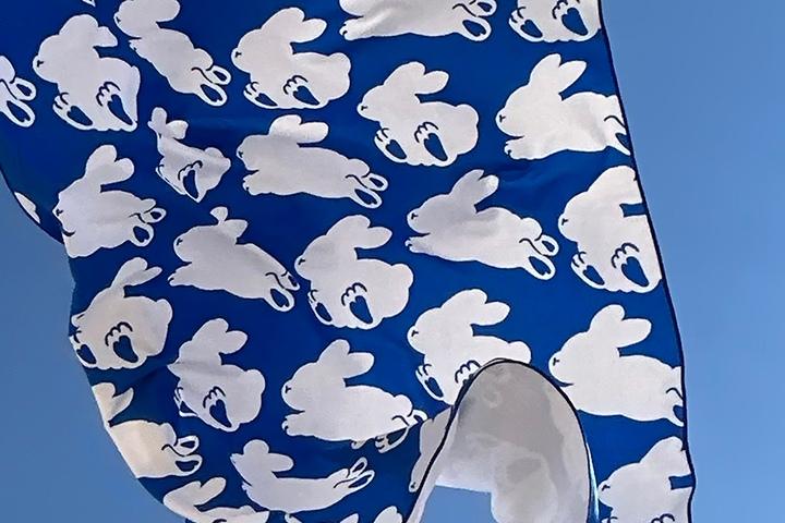 White bunny 피크닉비치타올