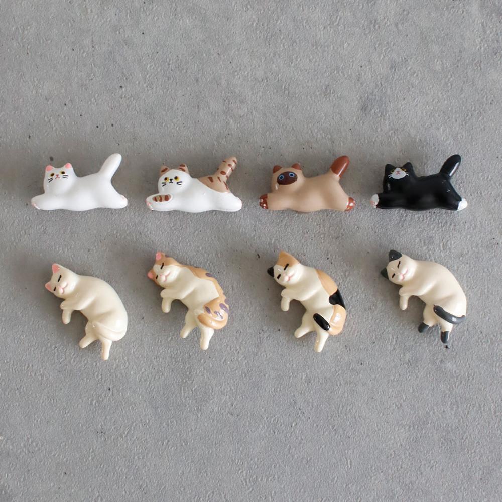 오브제 냉장고 자석 마그넷 귀여운 고양이 마그네틱 현관문 4종