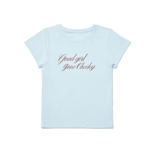 Good girl gone Cheeky T-shirt (Baby Blue)
