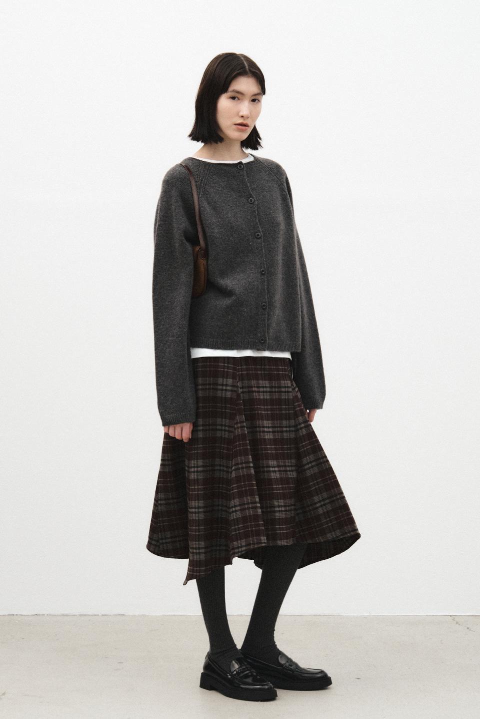 monet check skirts - brown