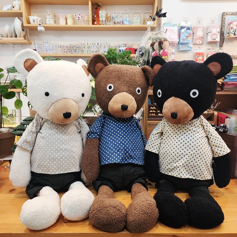일본 봉누누 귀여운 곰돌이 캐릭터 아기 어린이 애착 인형 장식 선물 봉제 인형 L 사이즈