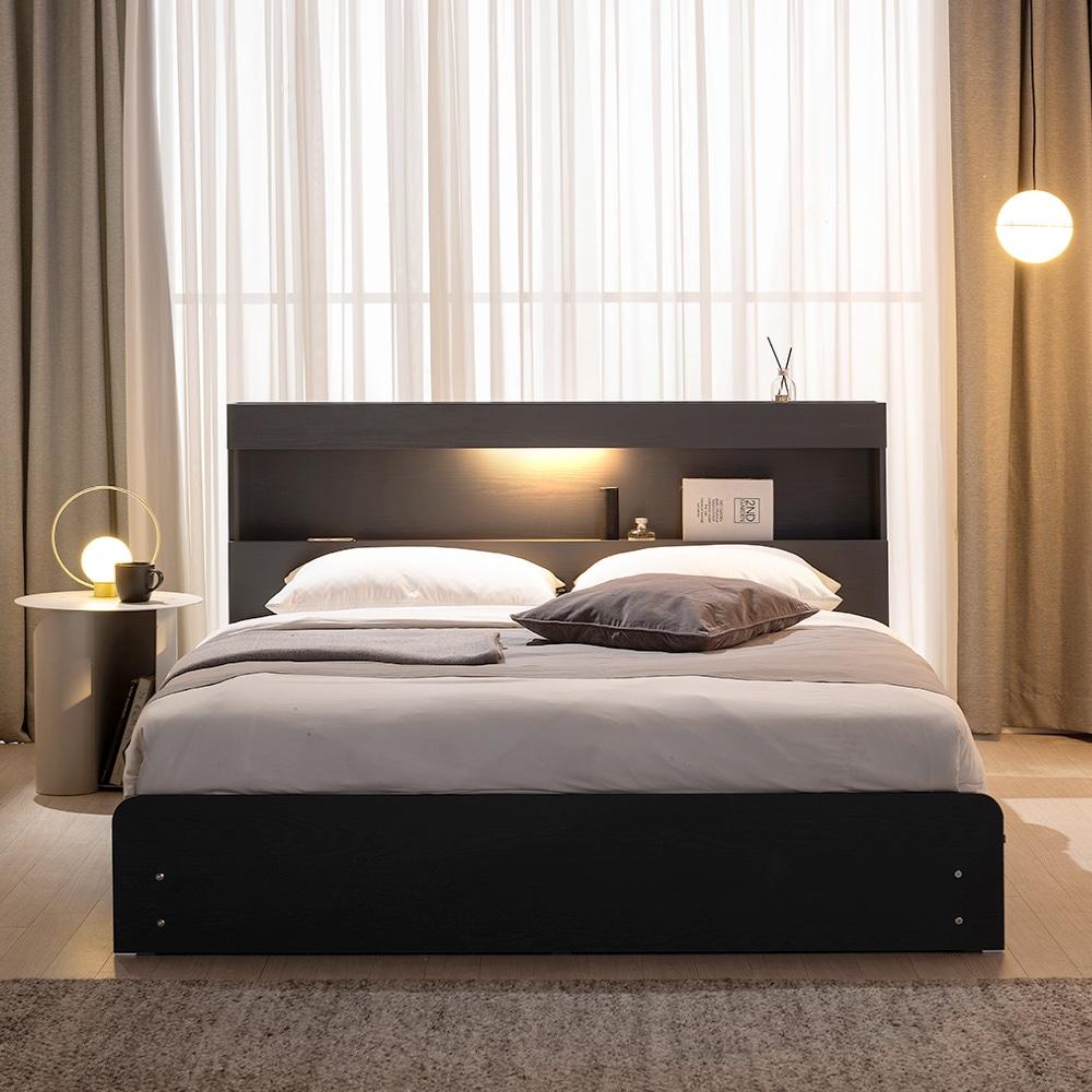 하이든 LED 평상형 수납침대(SS/Q/K) 3colors