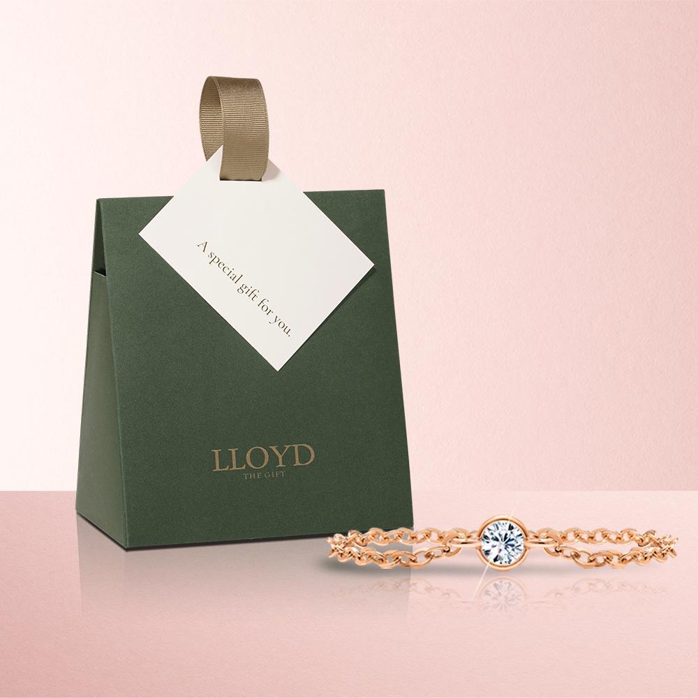 BEST 로이드 스몰 탄생석 2mm 체인링 14K Gold 반지 12종 택1