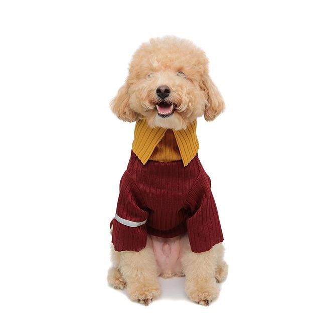 COMFORT RIBBED WEAR [BURGUNDY/MUSTARD]