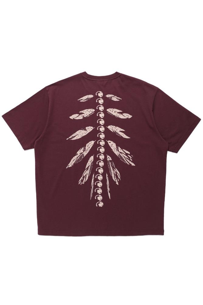 리버스 본 숏슬리브 (버건디)