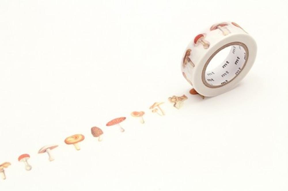 mt ex 마스킹테이프 버섯 15mm 머쉬룸 종이 디자인 마스킹테이프활용 다이어리꾸미기