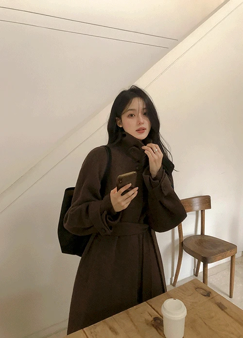 [인스타문의폭주/캐시미어/출근룩/하객룩] 브리튼 캐시 울 핸드메이드 코트 (2colors)