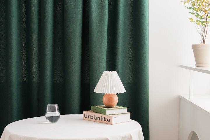 [맞춤] 트위드룩 세미 암막커튼 6colors