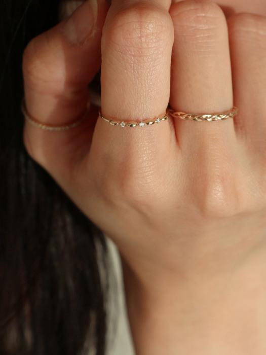 14K gold lace ring