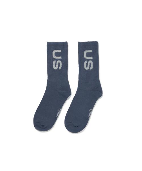 US LOGO SOCKS_NAVY