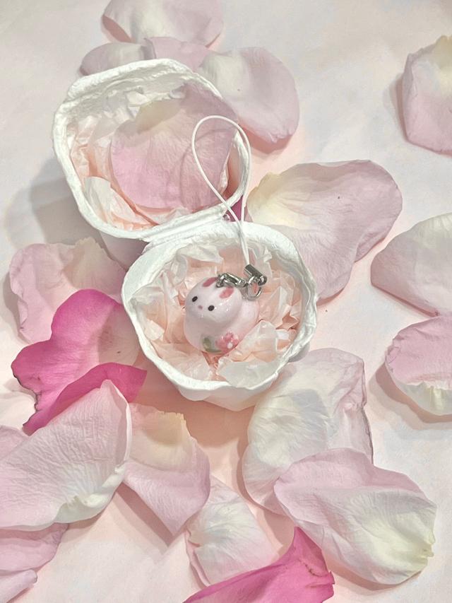 [5/6 PM8] 핑크 토끼 키링 Pink bunny keyring