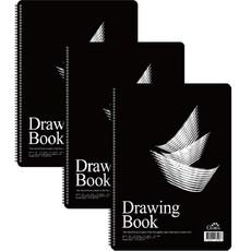 글로리아 드로잉북 검정 200g x 3p