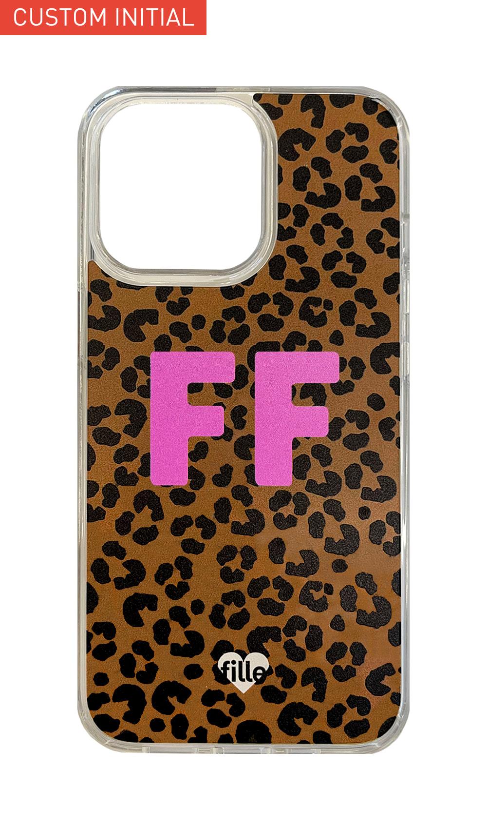 [이니셜 커스텀] 젤하드 Flower iPhone Case - Brown