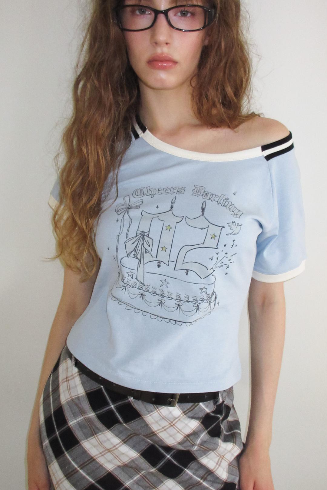 VINTAGE SPORTS T-SHIRT (SKY)