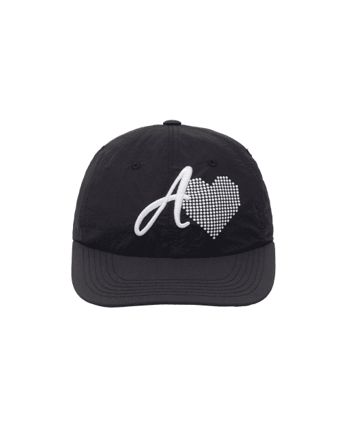HEART PANDA NYLON CAP (BLACK)