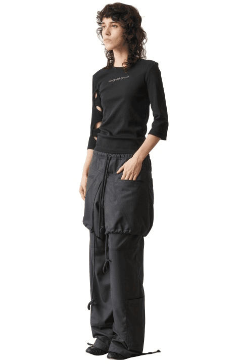 3-Quarter Cutout Tee, Bustle