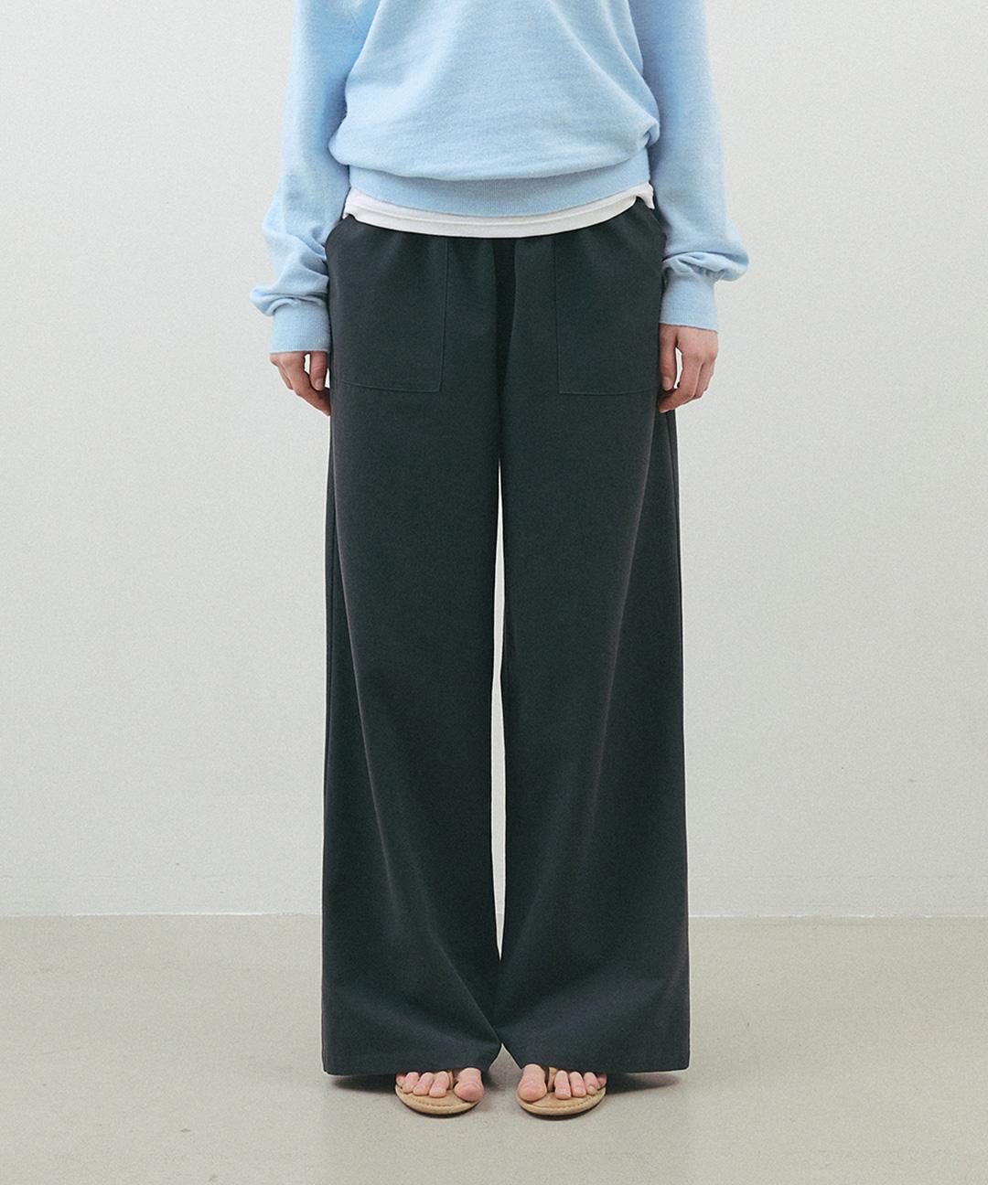 하네 에센셜 코튼 팬츠_Navy