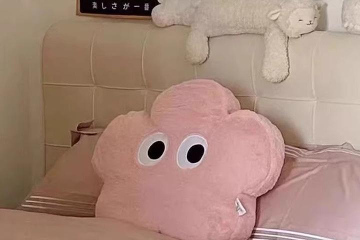 [해외] 왕눈이 플라워 파스텔 인테리어 쿠션 소품