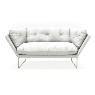 뉴욕 스위트 소파 / 가로 155cm / Cat. Elite (Teddy 01-1) / 글로시 크롬 프레임, SABA ITALIA