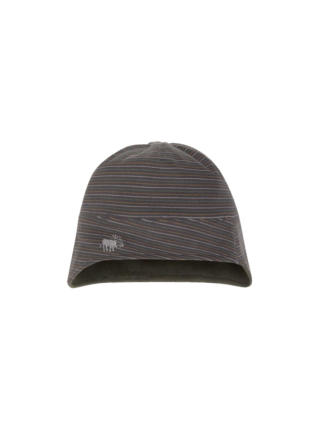 BAMBI REVERSIBLE HAT CHARCOAL STRIPE & KHAKI