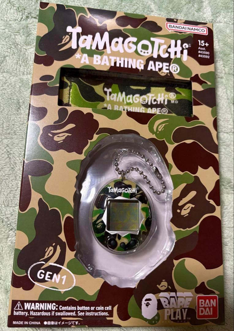 A BATHING APE たまごっち ABC CAMOグリーン エイプ