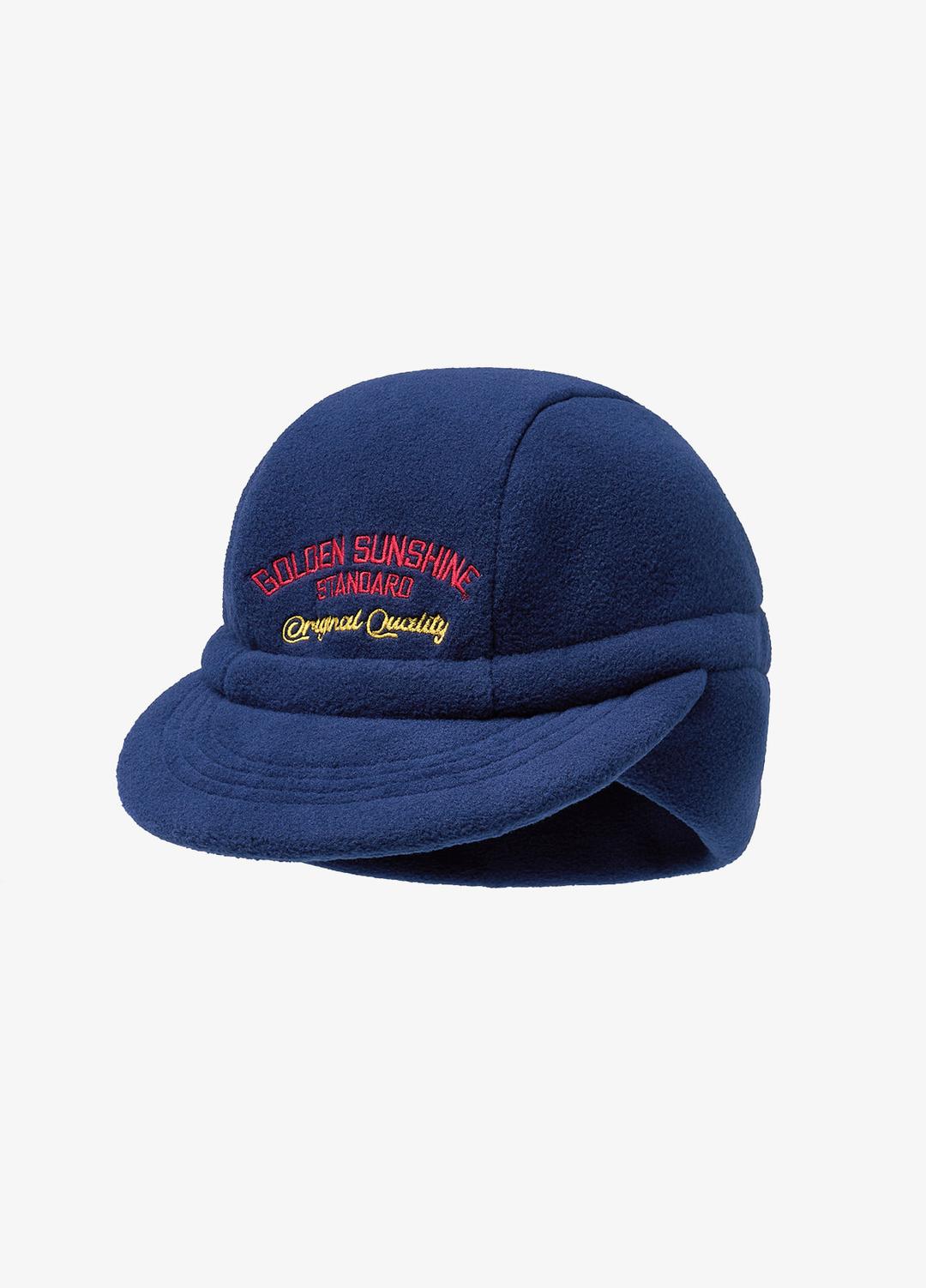 Sunshine earflap fleece cap_Neon navy