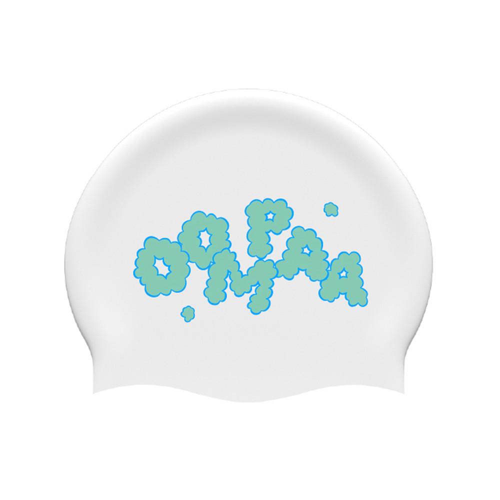 움파 클라우드 화이트 수모 수영모자