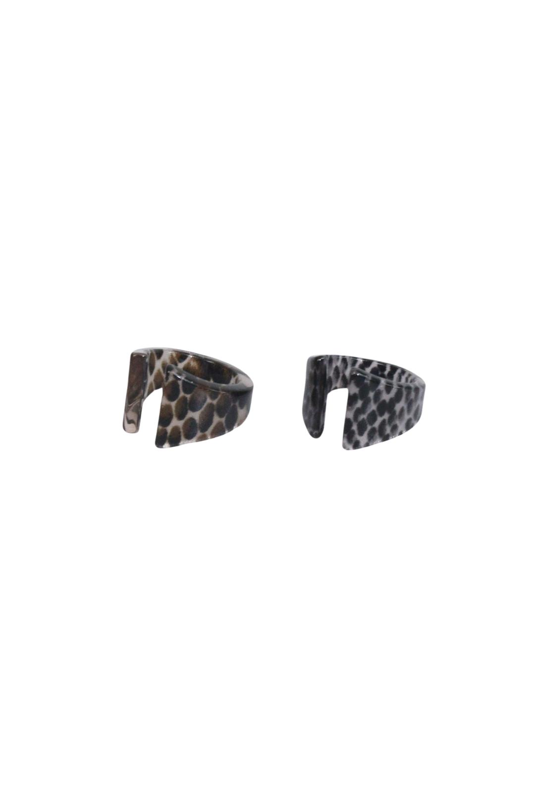 하루[春] - Phyton ring (Black/Brown)