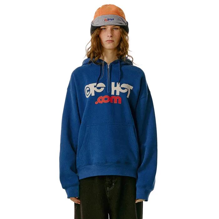 TKT Half Zip-Up Hoodie Blue