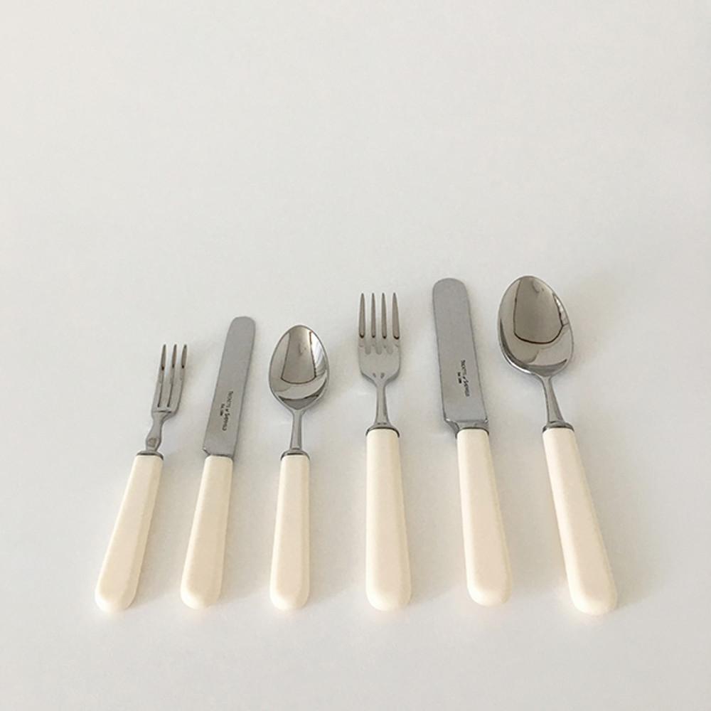 크림 핸들 커트러리 - 6 types