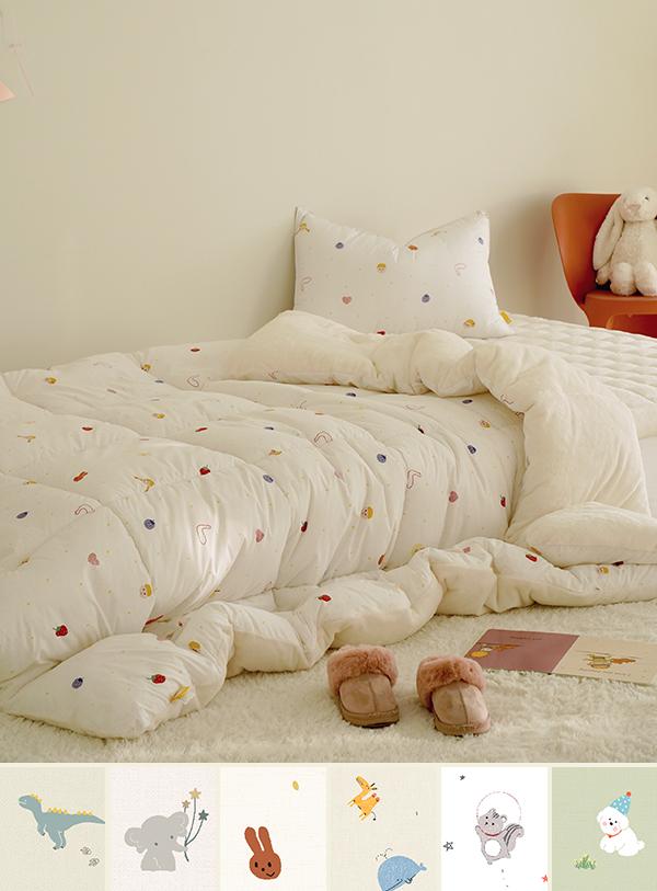 아뜰리에 키즈 안녕 효성M2 알러지케어 극세사 차렵이불 6colors (SS)