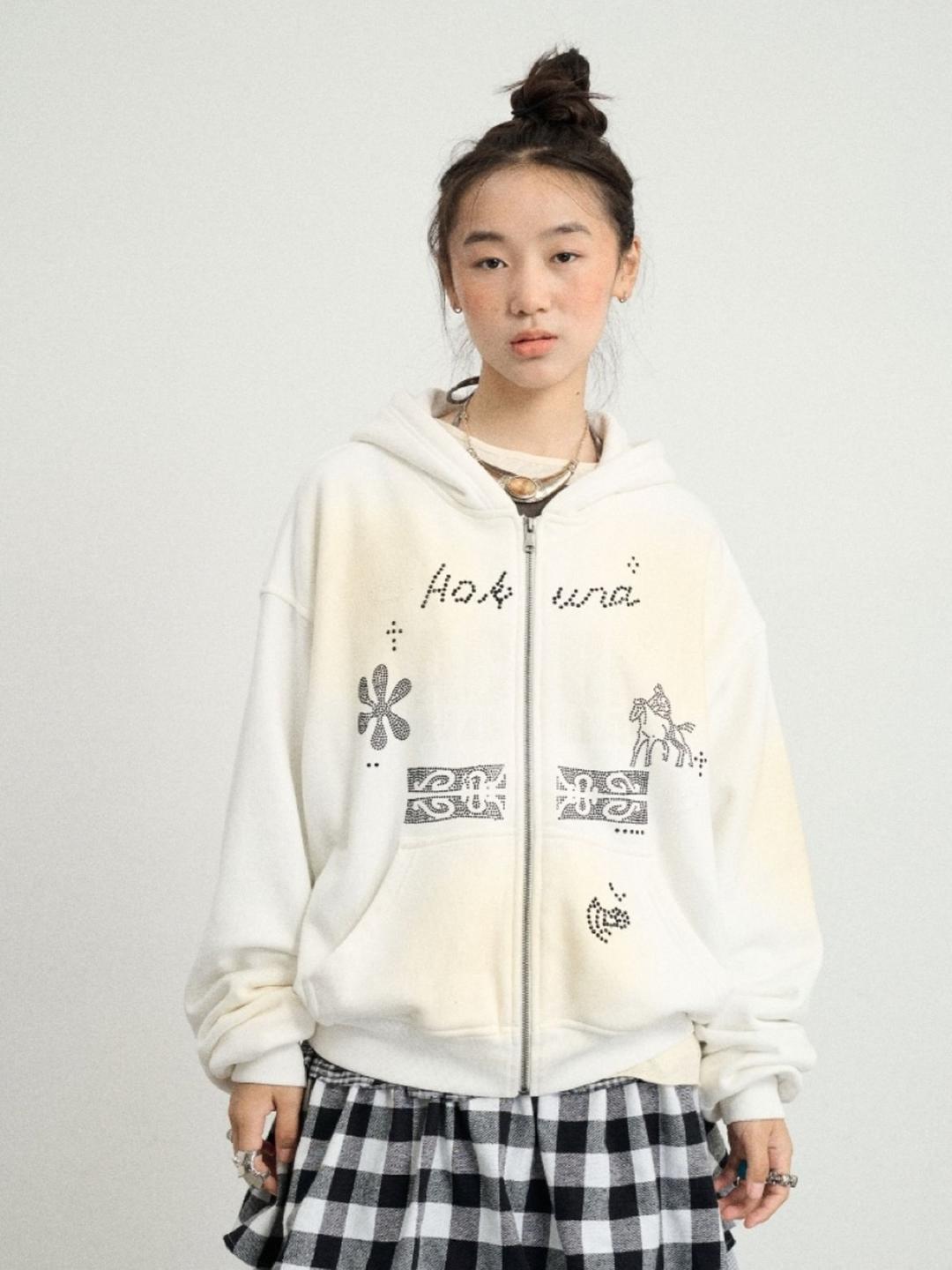 ACHIHARA Matata Spray Hoodie Zip-Up (3color)