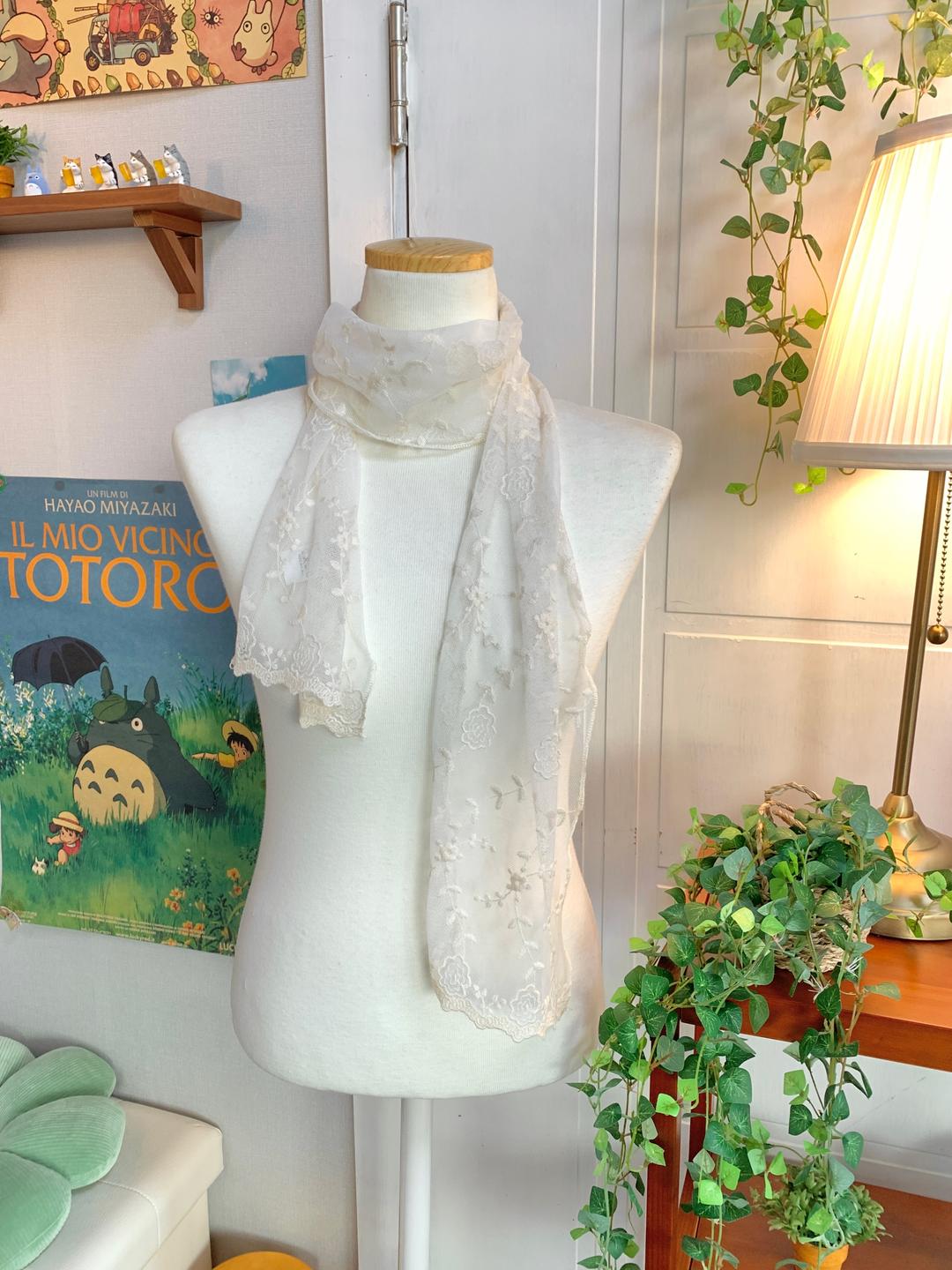 마지 Rosy lace muffler