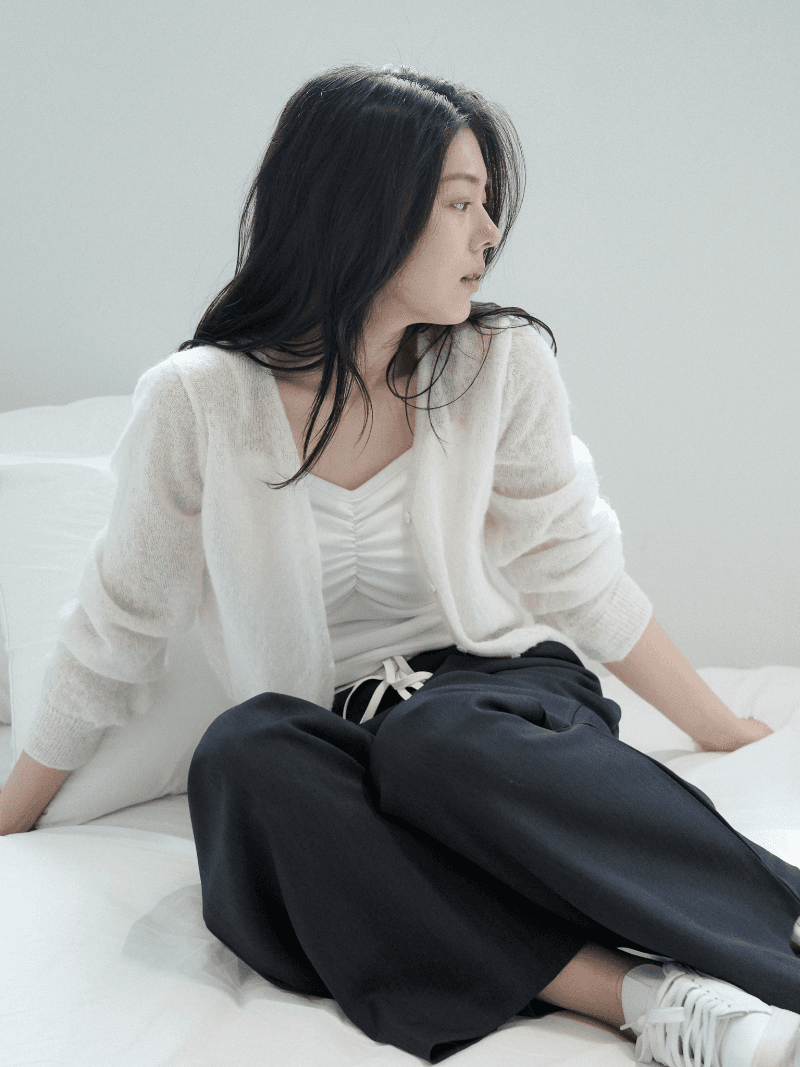 [NouArté] 웬디 니티드 가디건 (아이보리)