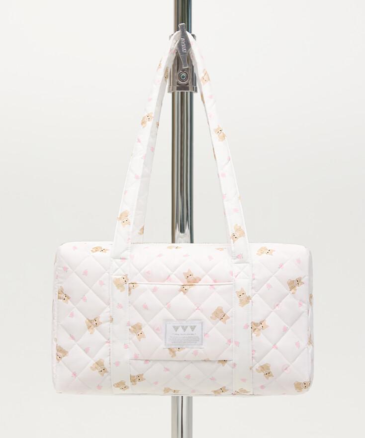 코코 퀼팅 토트 숄더백 _ 화이트