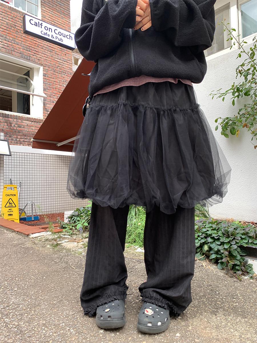 Misty veil skirt (2color)